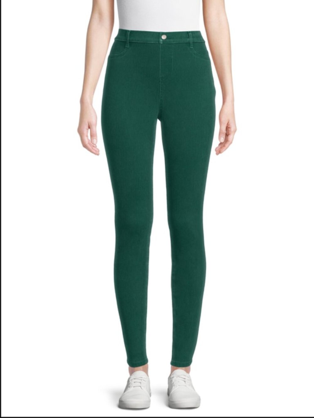 Time and Tru High-rise Jeggings/Skinny jeans, Green, Small